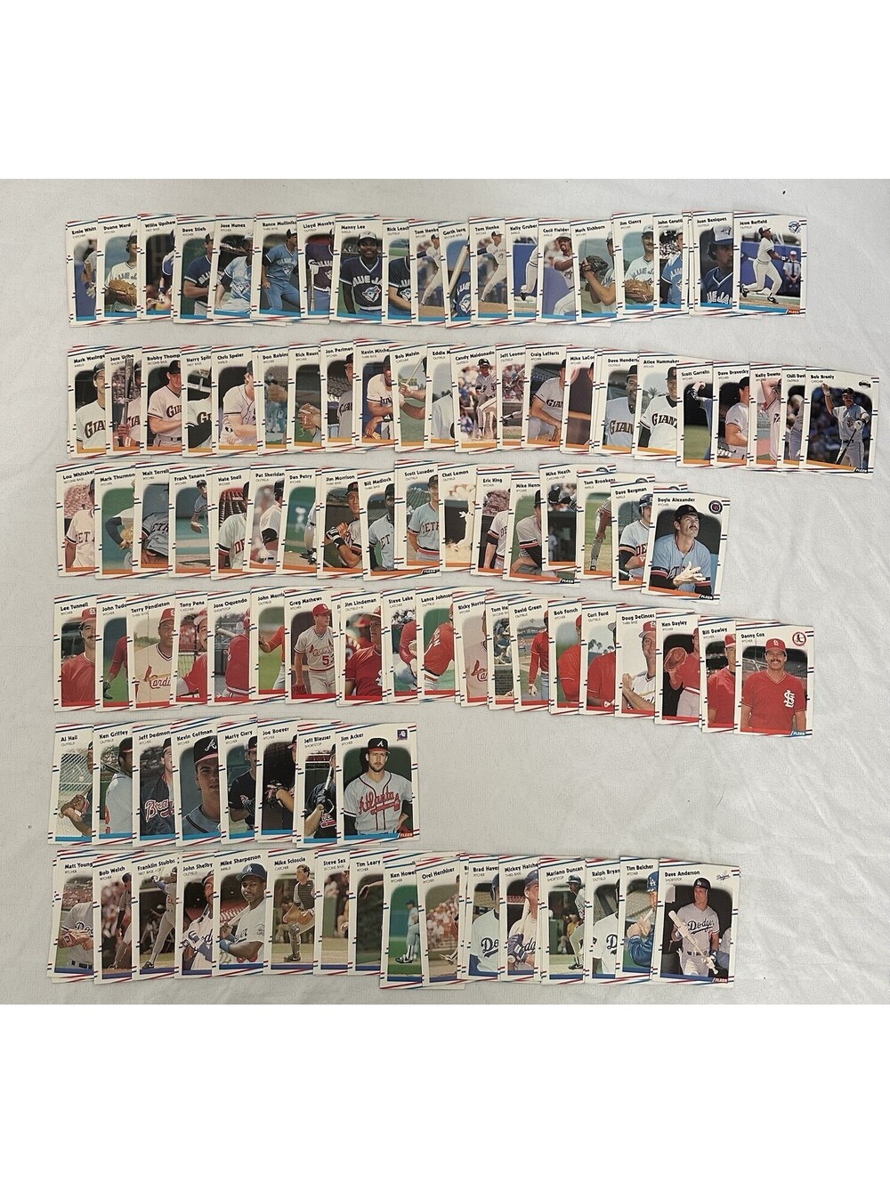 1988 Fleer Baseball Card Large Lot MLB Stars Rookies RC Vintage Cards